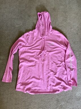 Vineyard Vines Light Pink Hooded Long-Sleeve Tee